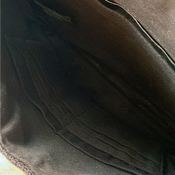 Sam Edelman Black Embroidered Crossbody Bag Clutch - Picture 7 of 7